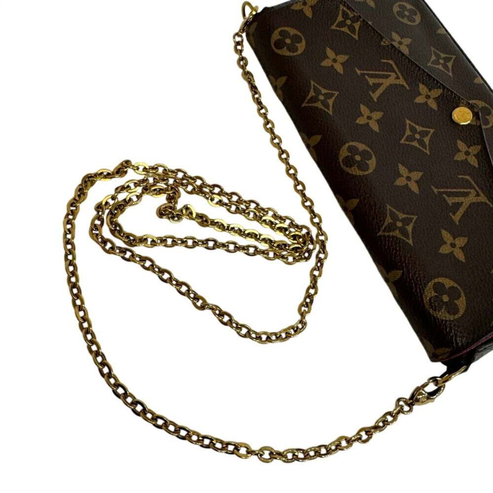 LOUIS VUITTON Authentic Brown Monogram Pochette Shoulder Bag - Picture 3 of 14